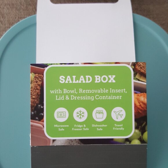 NEW MESA 2go! Salad Lunch Bento Box Bowl Container Compartments Stackable - Picture 14 of 14